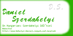daniel szerdahelyi business card